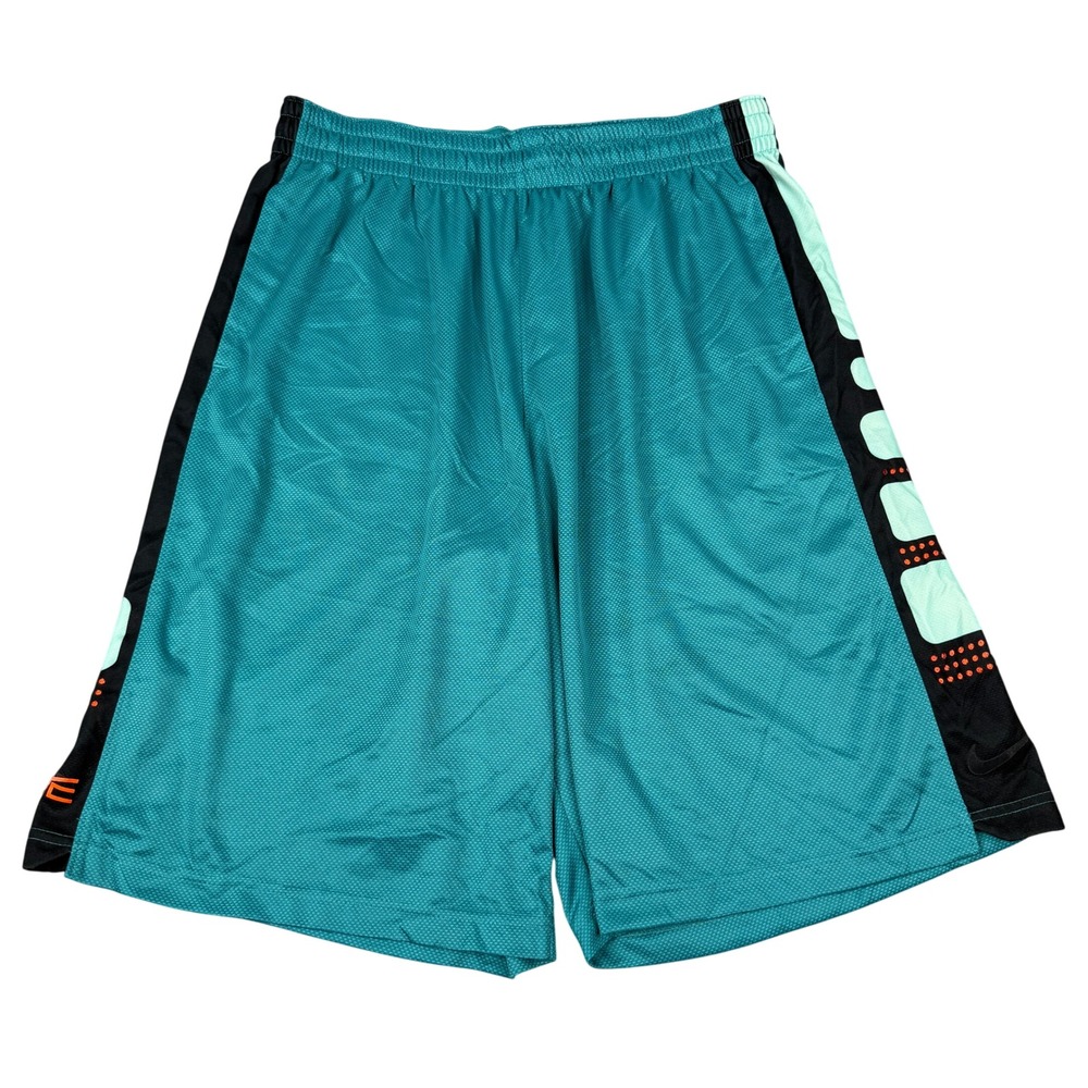 Nike Elite Basketball Shorts Mens XL Teal Black Dri-Fit Athletic Gym 545477-300